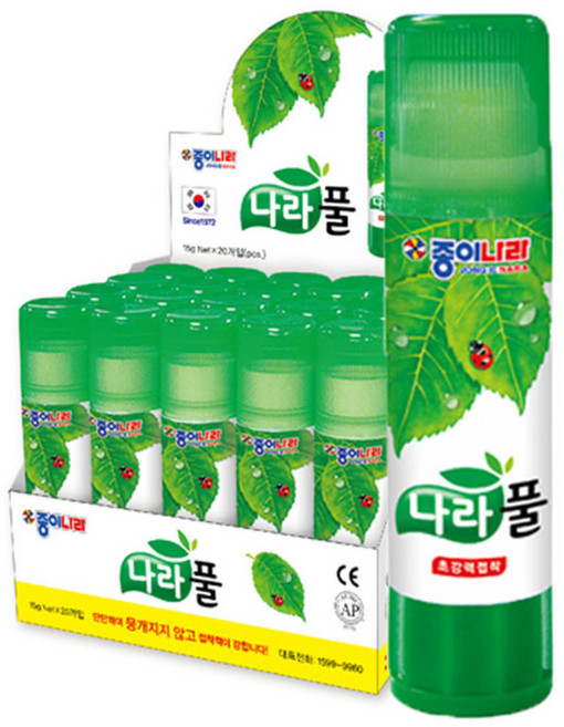 종이나라 딱풀, 15g, 20개