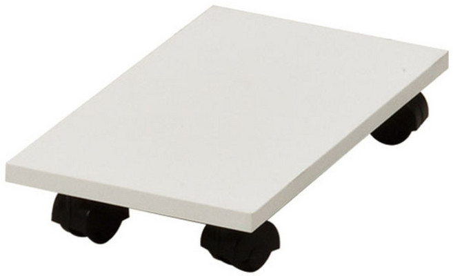 심플 컴퓨터 본체받침대, 화이트, 1개