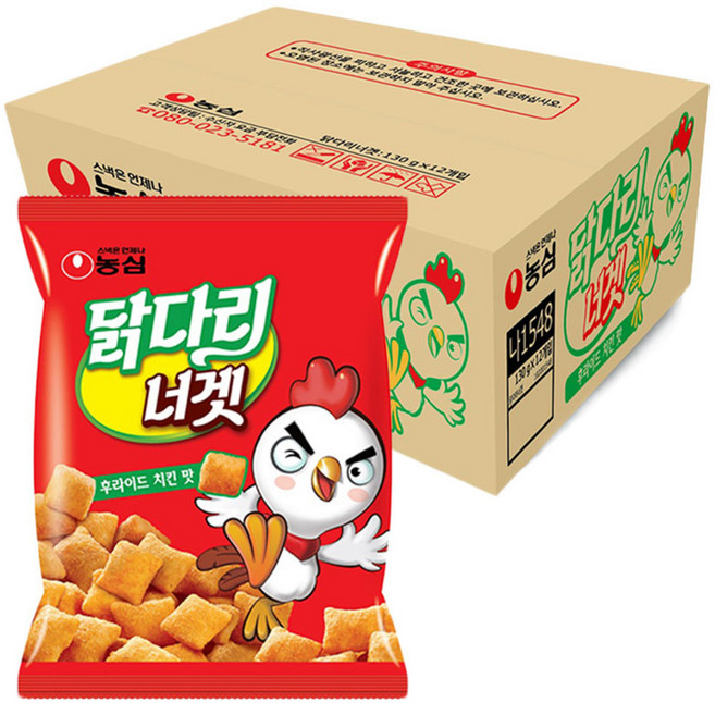 NONGSHIM 農心 雞塊餅乾 炸雞口味, 130g, 12包