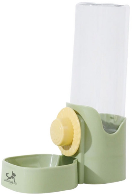 딩동펫 반려동물 삐삐 케이지 반자동 물병 급수기, 그린, 1개