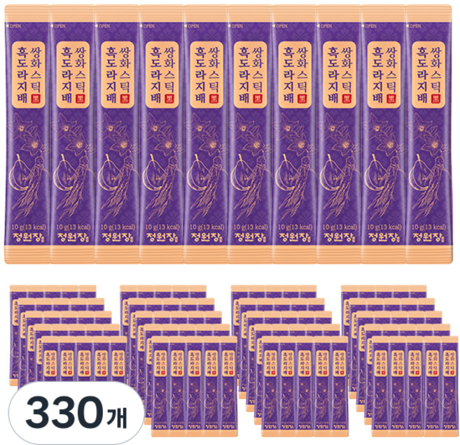 정원장 흑도라지배 쌍화 스틱, 10g, 330개