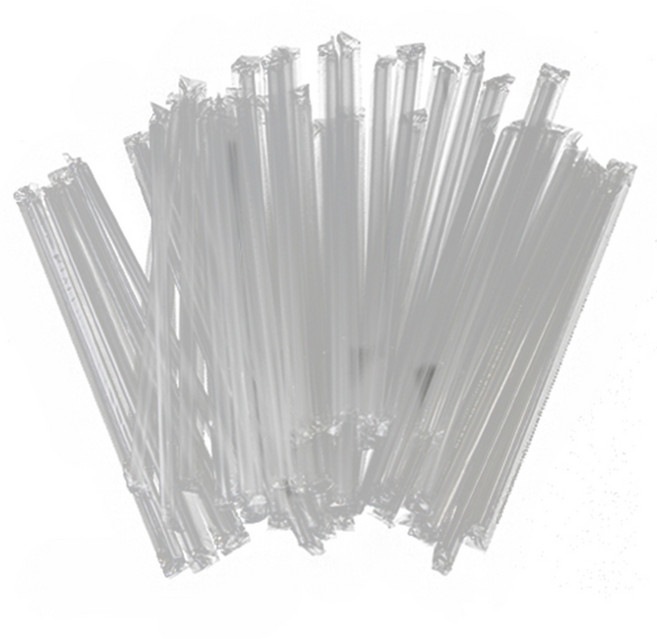 티나피크닉 개별포장 투명 빨대, 500개, 1개