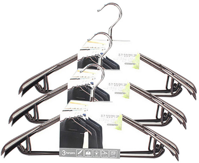 선우랜드 후크 상하의 옷걸이, 브라운, 9개입