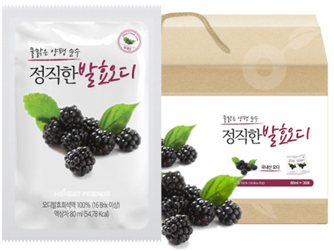 정직한친구들 발효 오디즙, 80ml, 30개