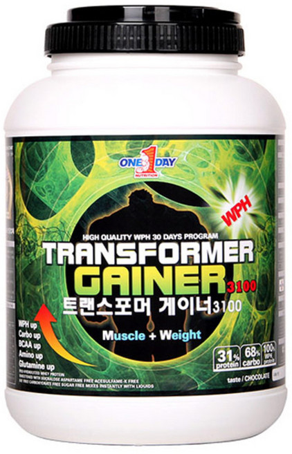 원데이뉴트리션 트랜스포머 게이너 3100 헬스 보충제, 3kg, 1개
