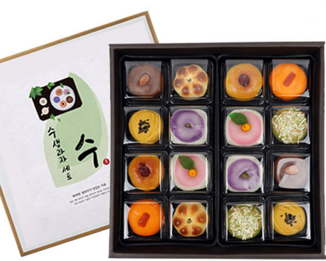 대두식품 수 생과자세트 + 쇼핑백, 544g, 1개, 544g