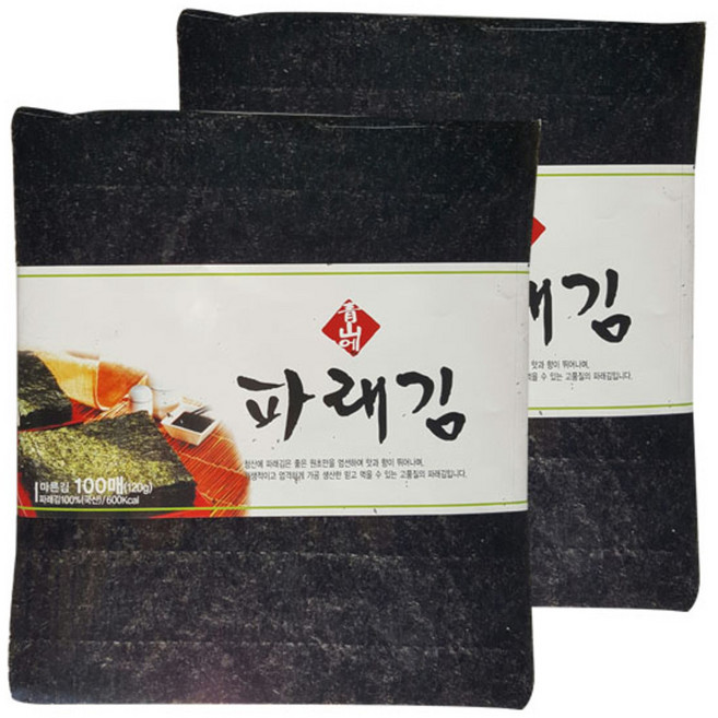 청산에 파래김, 120g, 2개