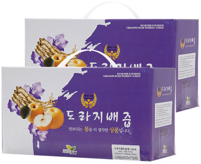 황제의아침 도라지배즙 1+1, 100ml, 60개