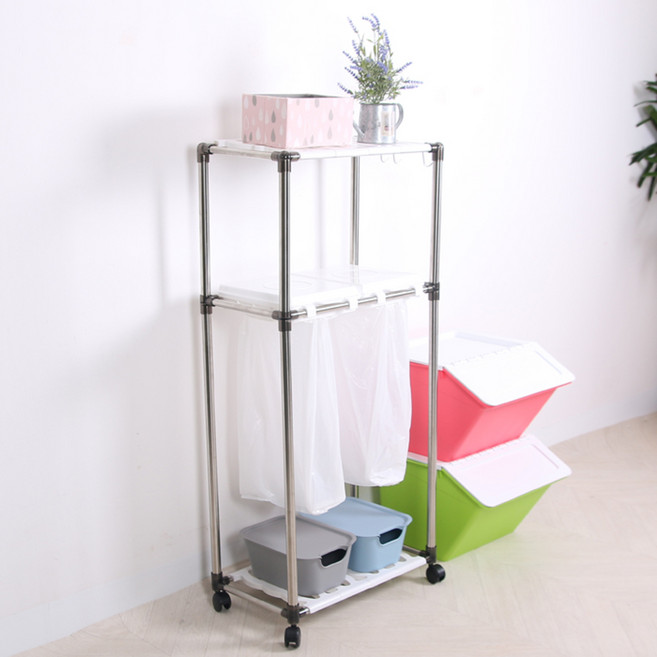 재활용 분리수거함 2p, 화이트