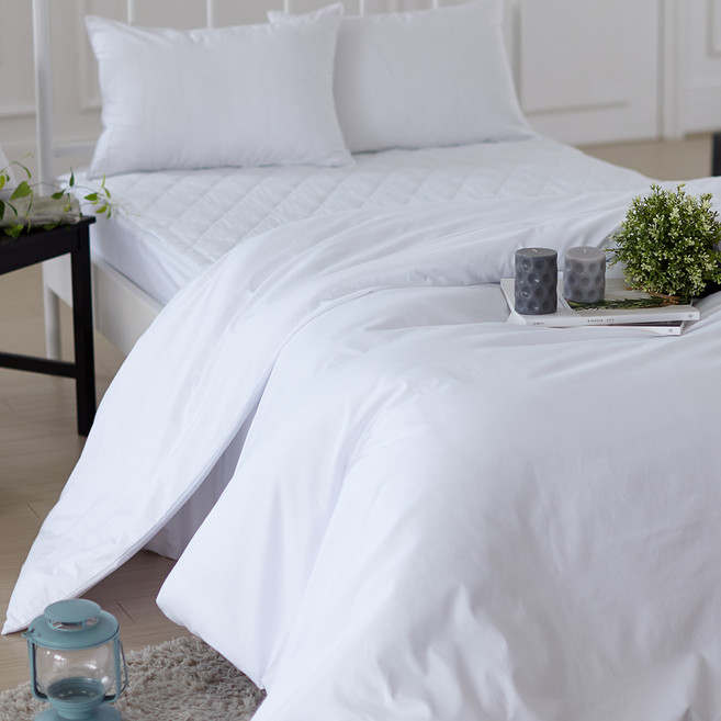 퓨어리 순면 누빔 이불커버, 스노우