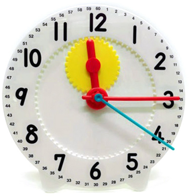 이디엑스에듀케이션 톱니바퀴 모형시계 12시간 지름 28cm, 1개