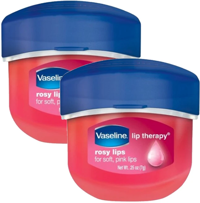 바세린 립 테라피 립밤, 로지립스, 7g, 2개 - 쿠팡