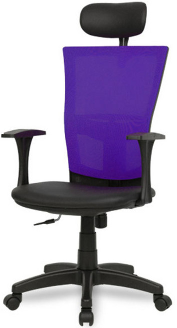 체어포커스 싱크 헤드형 사무용 메쉬의자 T2, 퍼플