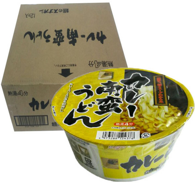 멘노스나오시 컵 카레 우동, 81g, 12개