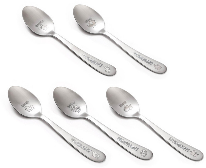 홈애니 어린이 스푼 5종 세트, 1세트