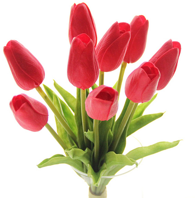 리버그린 튤립 조화부쉬, 레드, 1개