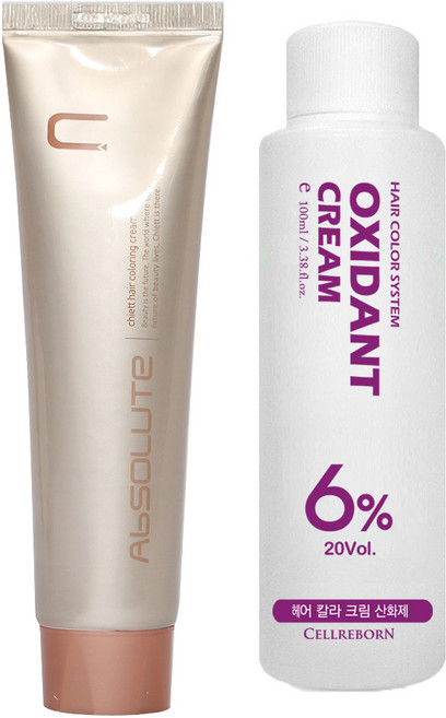 에비뉴쉬에뜨 앱솔루트 컬러링 크림 염색제 120g + 산화제 100ml, 레드와인, 1개