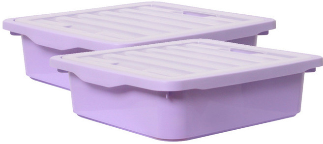 보노하우스 레브스토리지 수납박스, 바이올렛, 2개