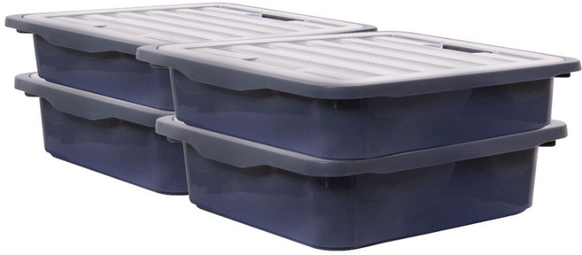 보노하우스 레브스토리지 수납박스, 네이비, 4개