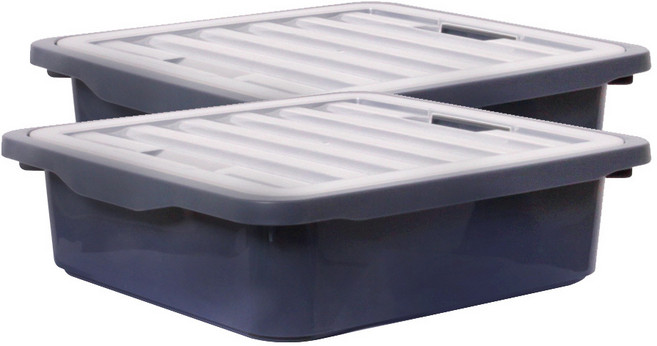 보노하우스 레브스토리지 수납박스, 네이비, 2개