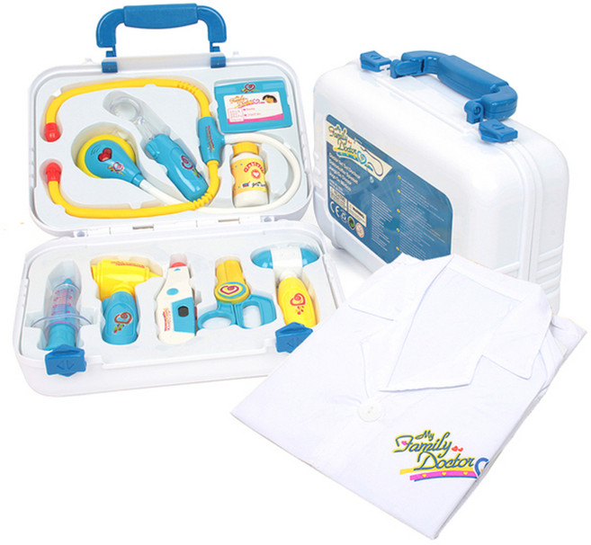 내친구 아리 말하는 병원놀이 + 의사가운 세트, 파랑, 1세트