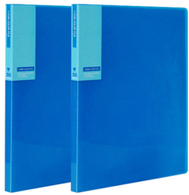 희망화일 아이콘 칼라 화일 30P 내지 고정형, 파랑, 2개