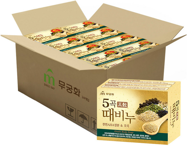 무궁화 오곡 때비누 90g 뷰티 > 바디 샤워/입욕용품 목욕비누, 24개입