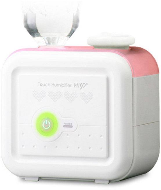 엠텍 미니 미소가습기 보틀형, MH-163S, 핑크