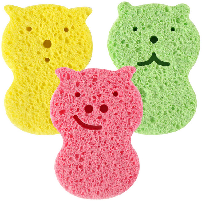 퍼펙션 아이엘 순식물성 목욕스펀지, 랜덤 발송, 3개