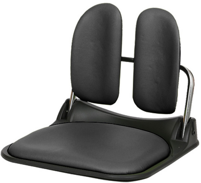 체어포커스 듀얼폴더 DF-925 접이식 좌식의자 인조가죽, 블랙, 1개