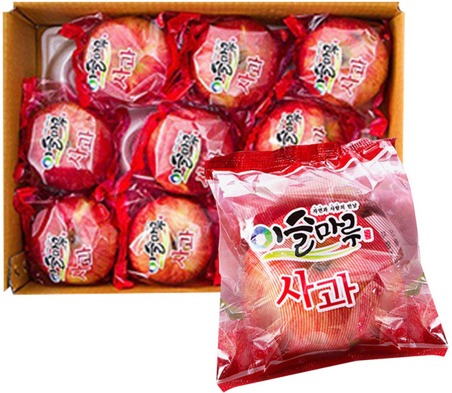 이슬마루 경북 의성 세척 사과 중, 2.5kg, 1박스