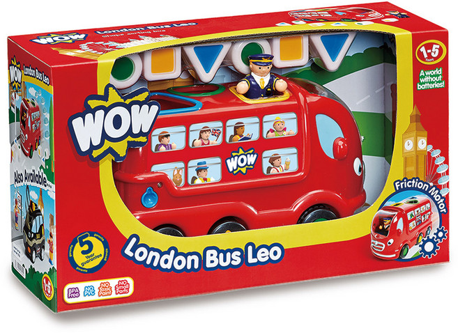 와우토이즈 런던버스 레오 10720 자동차완구, 혼합 색상, 1개
