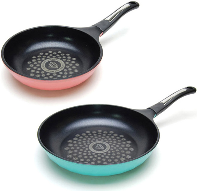 키친아트 F1 후라이팬 2종세트, 혼합색상, 20cm + 28cm, 1세트