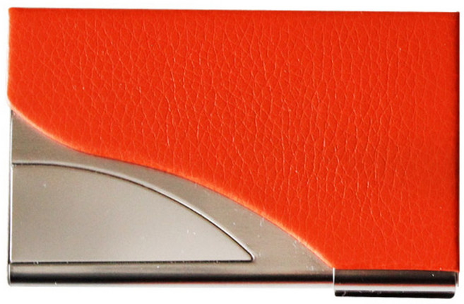 VIC 젠틀 명함 케이스 오렌지, 1개