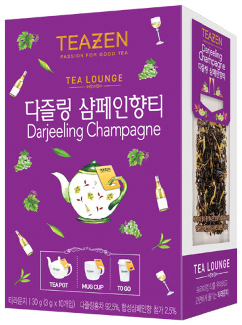 티젠 티라운지 다즐링 샴페인향티, 3g, 10개