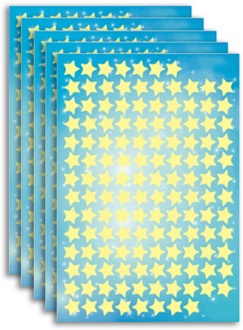 환타스틱스 야광별 스티커 5p, 작은별, 16 x 23.5 cm