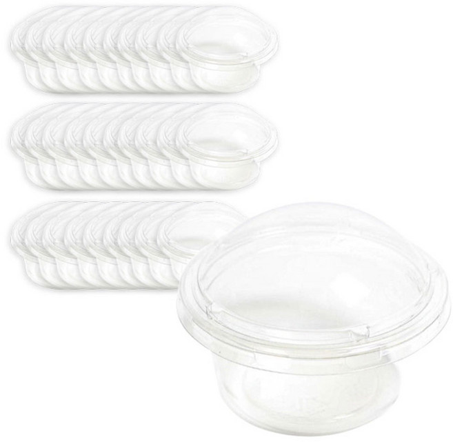 PH 머핀컵 소 + 돔뚜껑 7.5 x 6.5 cm, 30개입, 1개