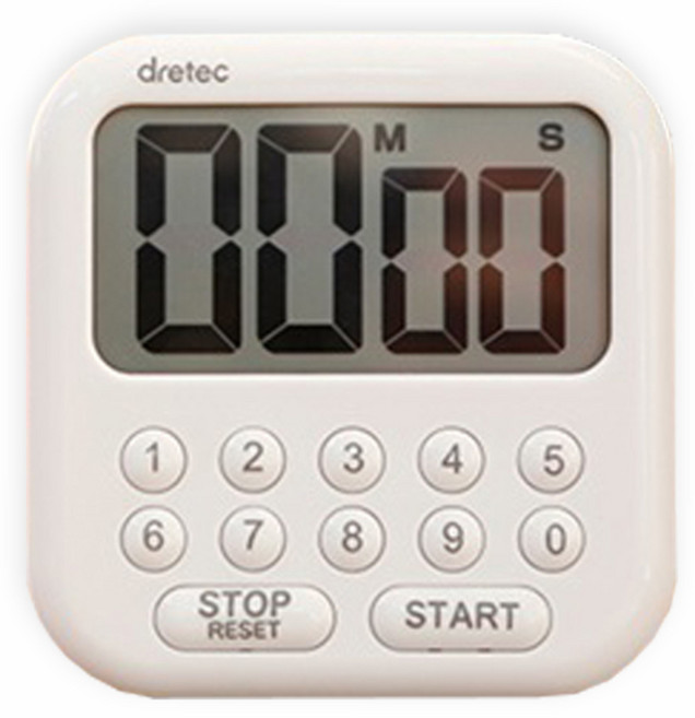 드레텍 디지털 타이머, 화이트계열, 1개