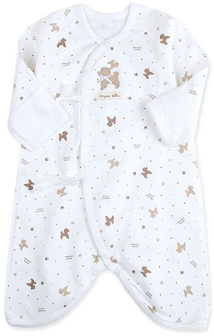 Organic Boom 孩童貴賓狗印花蝴蝶衣