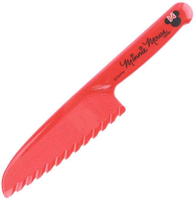 디즈니 미니마우스 플라스틱 아동 안전칼, 레드, 단품, 1개