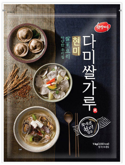 햇쌀마루 현미 다미 쌀가루, 1kg, 1개