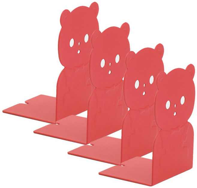 아카데미 캐릭터 북앤드 곰돌이 4p, 핑크