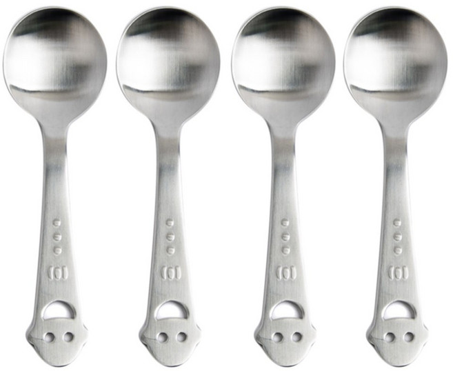 고려알파라인 스마일 유아 식기 스푼, 4개입