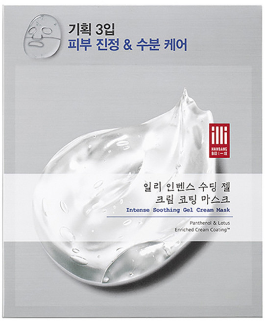 일리 인텐스 수딩 젤 크림 코팅 마스크, 3매, 1개