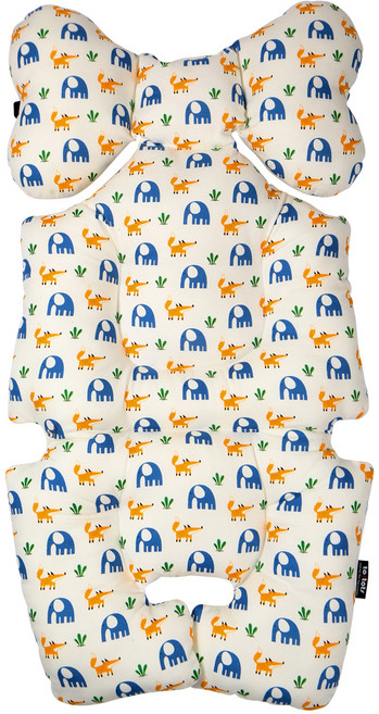 투토츠 에어라이너 유모차시트, 엘리폭스 화이트, 1개