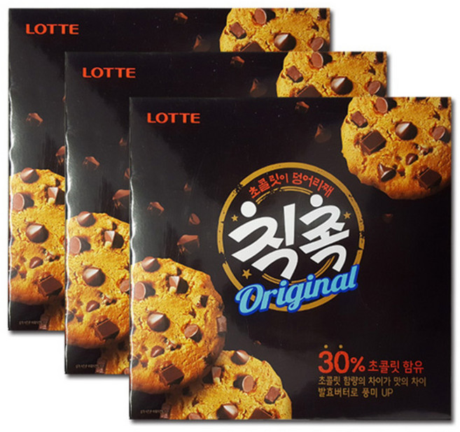 롯데웰푸드 칙촉 오리지널, 180g, 3개