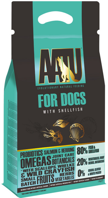아투 AATU 쉘피쉬 성견용 강아지 사료, 생선, 1.5kg, 1개