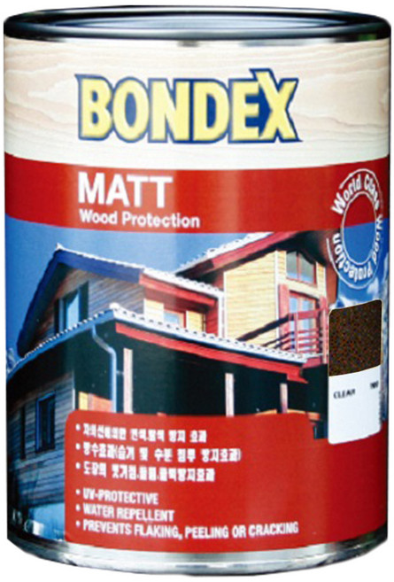 본덱스 MATT 오일 스테인 738 다크월넛 750ml, 1개