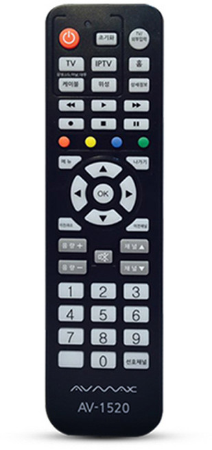 AV-MAX TV 통합 리모컨 AV-1520, 1개
