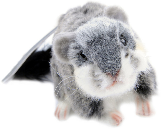 HANSA TOY 動物玩偶 4834 俄羅斯倉鼠1 Hamster Russian, 10cm, 灰色